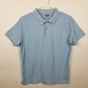 Gildan DryBlend Men's Small Light Blue Small Sleeve POLO